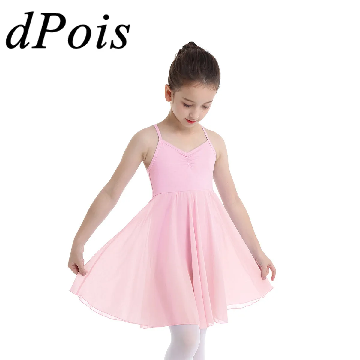 

Kids Girls Ballet Tutu Dance Dress Rhythmic Gymnastics Leotard Dancing Costume Ballerina Lyrical Contemporary Dance Clothes