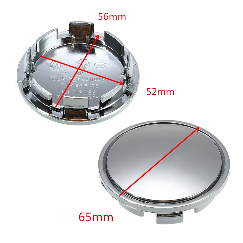 4Pcs/Set 65mm Universal Car Wheel Center Cover Hub Cap ABS Chrome Auto Tyre Rim Caps Fit For VW Toyota Audi BMW |