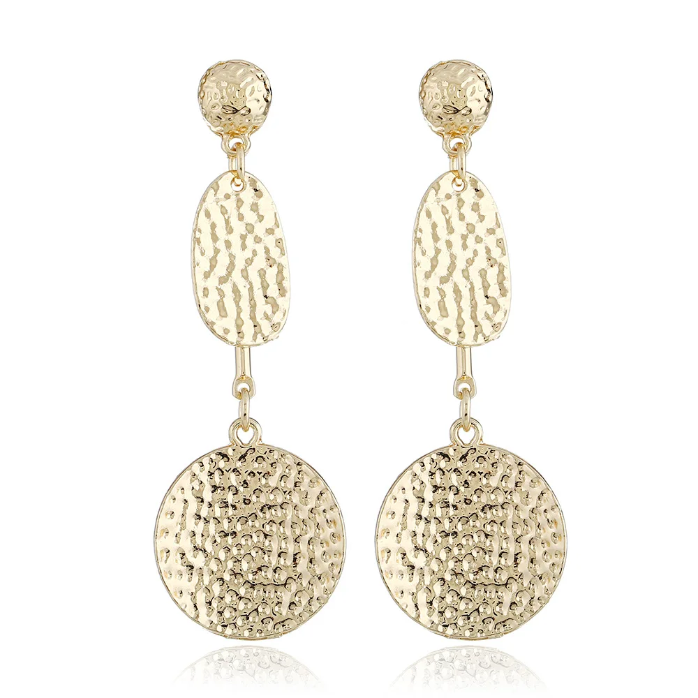 Louleur 2019 New Vintage Exaggerated Big Circle Long Dangle Earrings Pearl Gold Drop For Women Party Jewelry Brinco | Украшения и