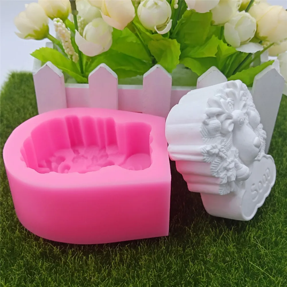 Силиконовая форма в виде козы для натурального мыла 3D формы шоколада торта|mold