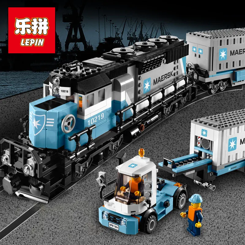 1234 шт креативные технологии серии поезд maersk Legoings Строительные блоки Набор
