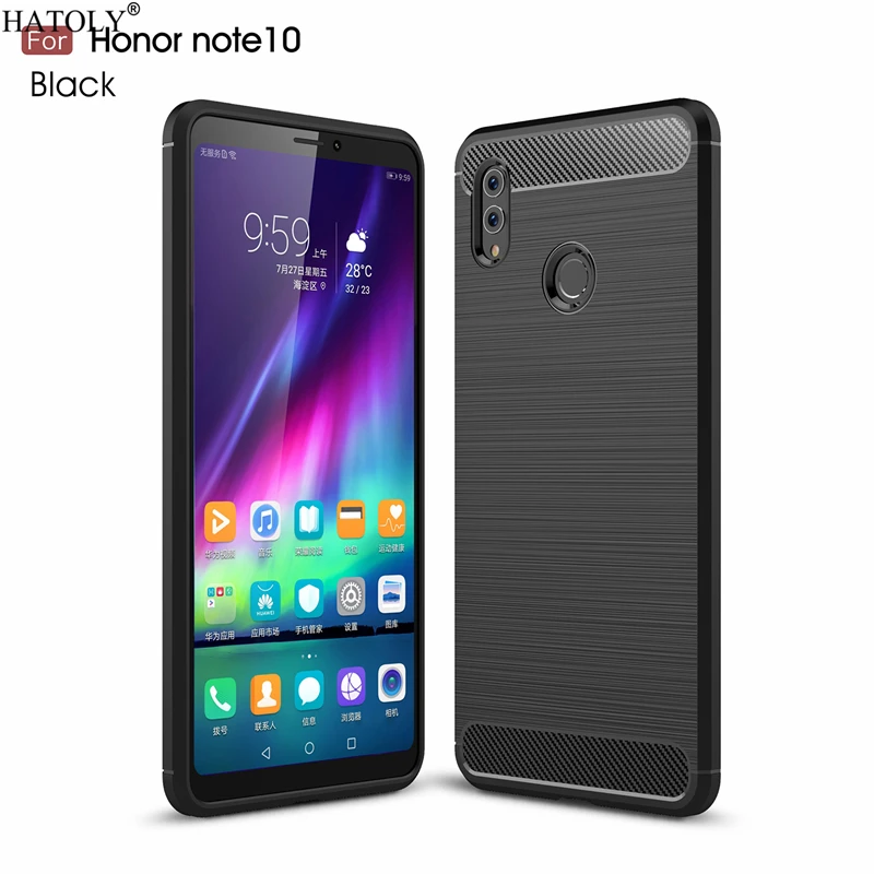 Чехол HATOLY для huawei Honor Note 10 противоударный мягкий силиконовый чехол из ТПУ с ворсом