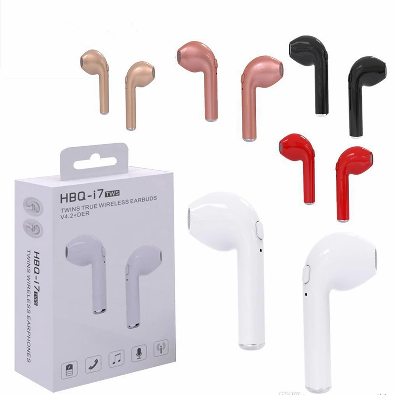 Беспроводные наушники Twins True Mini Bluetooth V4.2 DER стерео спортивные для телефона X 8 Note8 HBQ