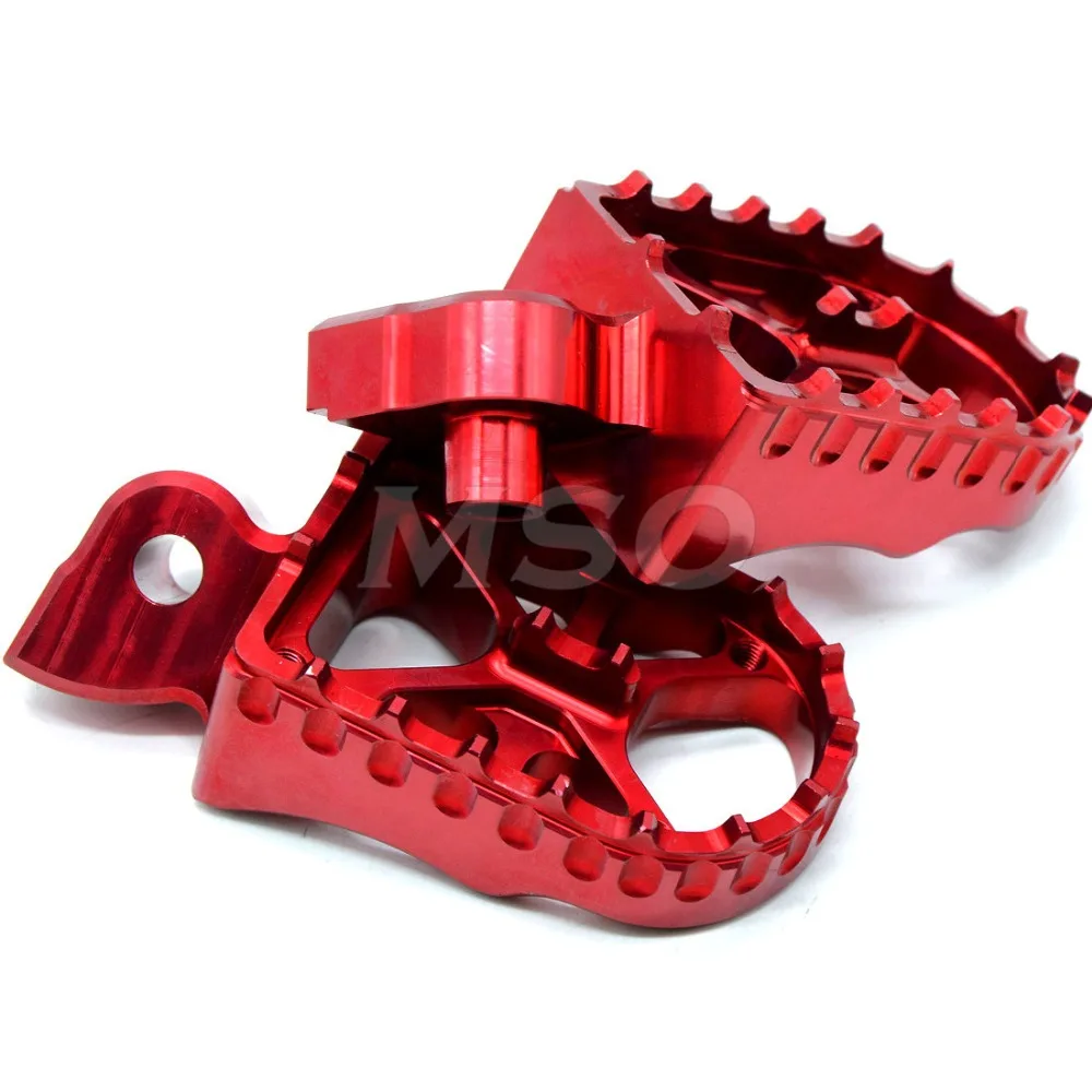 Motrocycle аксессуары мотоцикл подножки красный цвет Подножки педали подставки Для