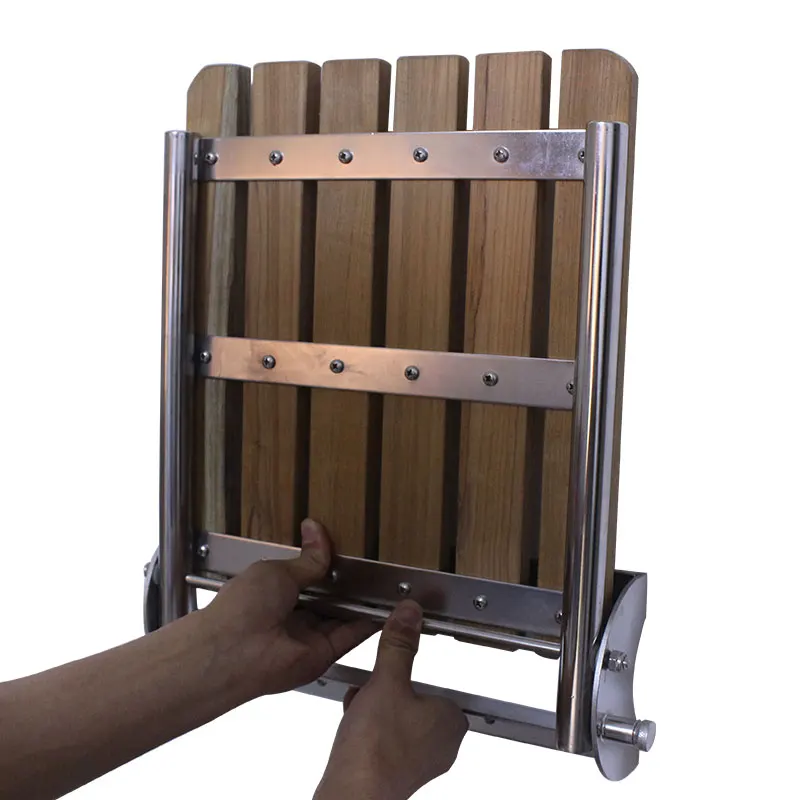 

Brand New Marine Teak Stainless Steel Inboard Swim Platform For Sailboat Yacht 330mm*460mm High Quality