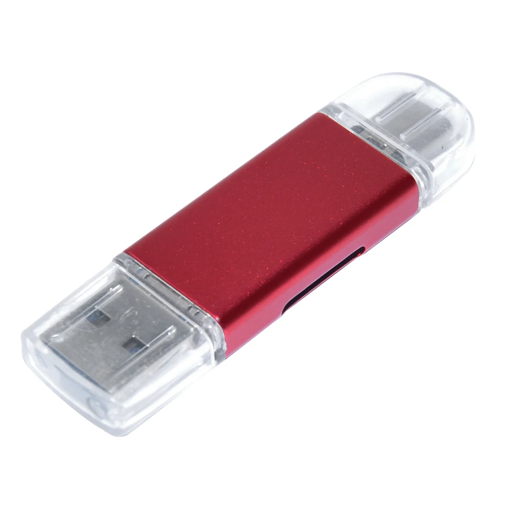Deepfox портативный мини-дизайн 3 в 1 кардридер usb type C Micro USB 2,0 TF Micro SD OTG кардридер для телефона Android