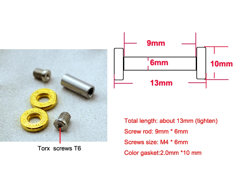 13 мм x 6 Ручка ножа с шестигранной головкой Torx подходит для отверстия (CNC007)|Наборы