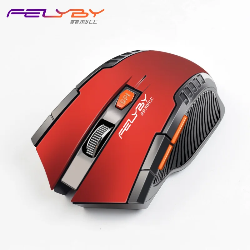 FELYBY USB Беспроводная мышь против отпечатков пальцев ловкая профессиональная