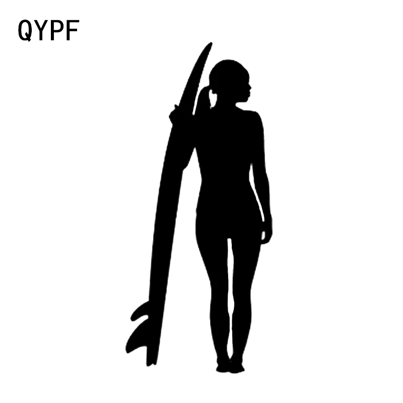QYPF 7 2*16 2 см красивый женский Серфер украшение автомобиля Стайлинг стикер винил