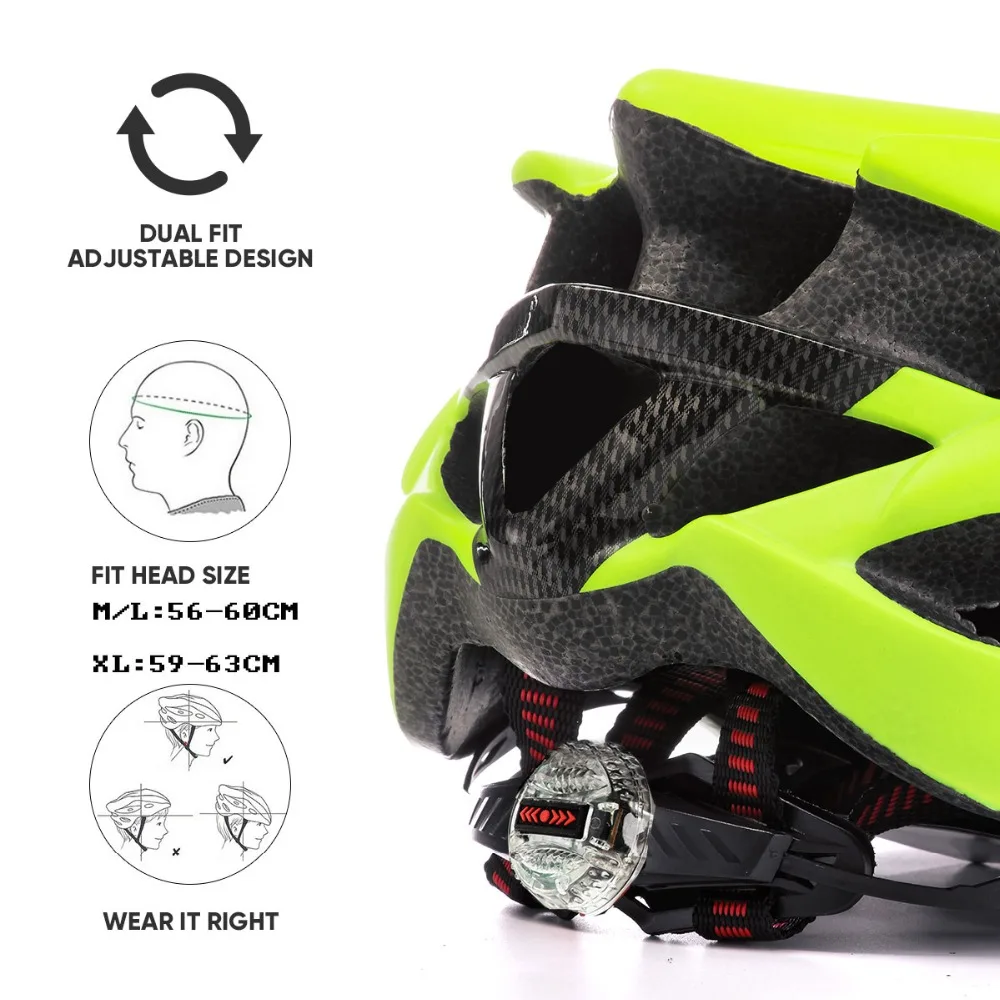 Велосипедный шлем KINGBIKE зеленый ультралегкий с козырьком подходит для горных