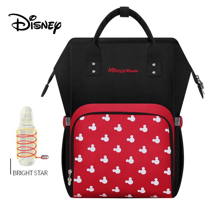 9 Disney Minnie Mummy сумка для подгузников для беременных Большая вместительная сумка для подгузников с Микки Маусом рюкзак для путешествий Сумки для ухода за ребенком - Цвет: 9