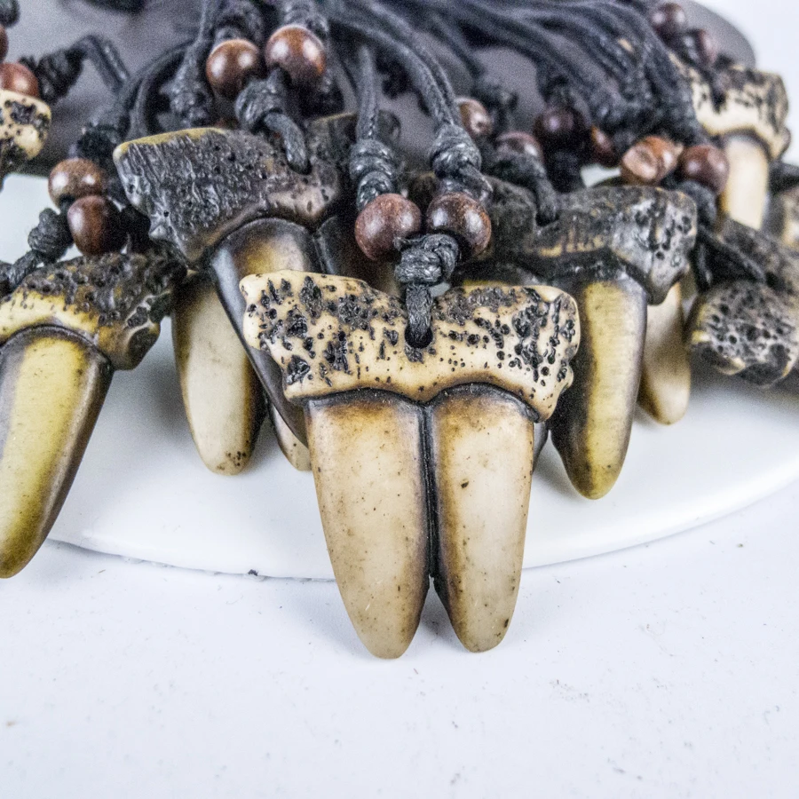 Tooch Cool Man Jewelry Bone Art имитация кости яка материал ожерелье подвеска винтажные