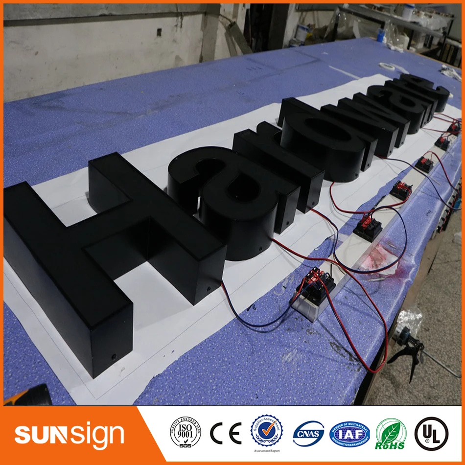 СВЕТОДИОДНЫЕ буквы и знаки из нержавеющей стали с подсветкой|illuminated lettering|stainless