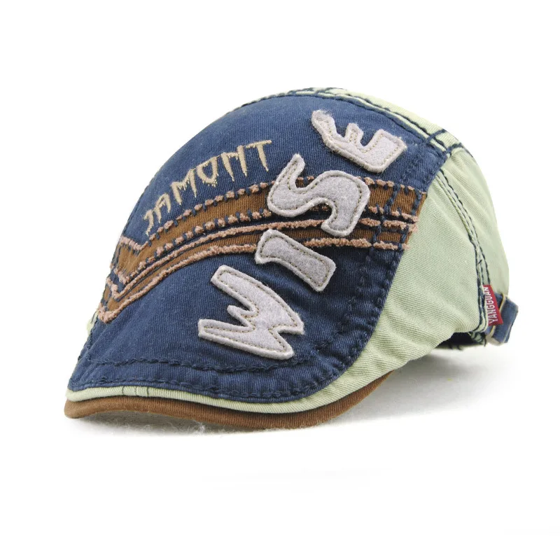 Minhui Новый хлопковый детский берет Кепка Gorras плоские шапки для мальчиков и