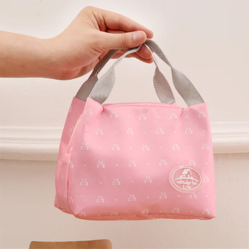 

2019 NEW Lunch Bag for Adult Kids Insulation Cold Bales Thermal Lunch Box Bag Tote canvas lunch bag Insulation Package Portable