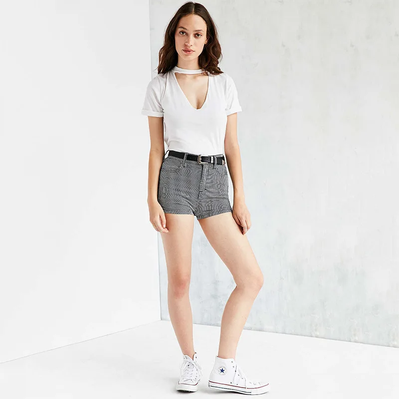 Радость Душу Населения Женщины Топы Лето Европейская Мода Сплошной Цвет V