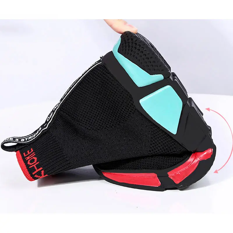 Women's Knitted Socks Shoes Male Sneaker Big Size Mesh Breathable Unisex Men Running Outdoor Female Sports Casual Shoe 34-47