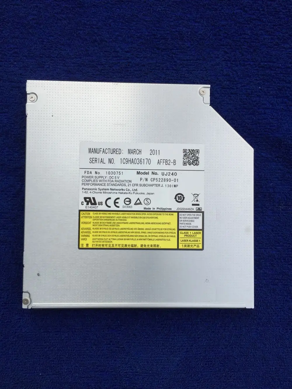 Для оптического привода Panasonic UJ230A UJ230 UJ240 SATA. 12 7 мм Blu Ray|optical drive|blu-ray burnerblu-ray drive |