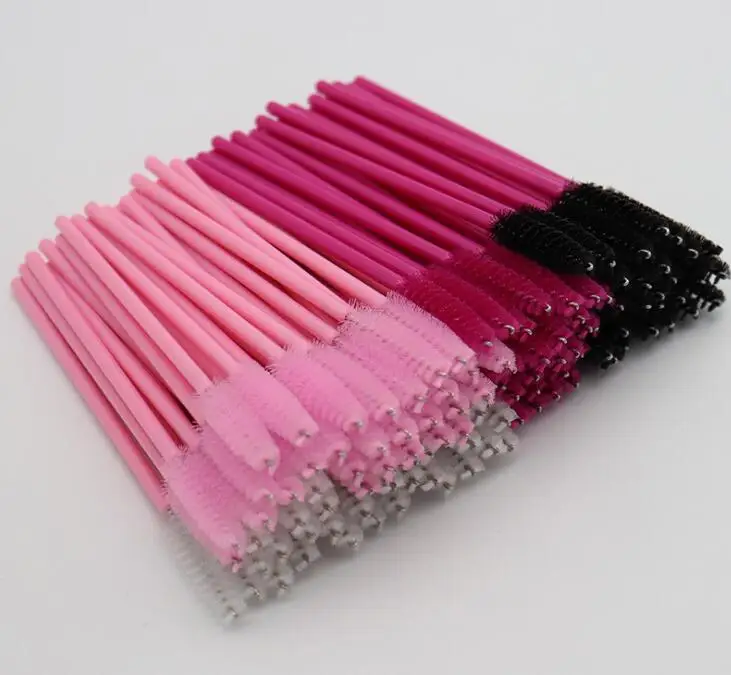 Cosmetic Eyelash Brush Disposable for Eyelashes 1000pcs mix color Lash Wholesale Makeup | Красота и здоровье