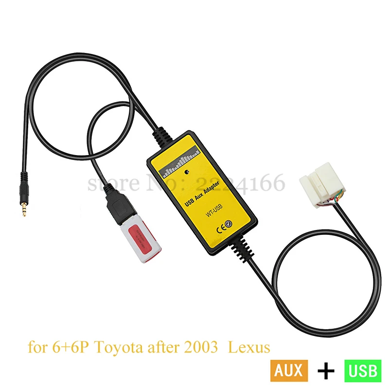 Автомобильный USB AUX MP3 музыкальный CD плеер адаптер модификации Запчасти для toyota
