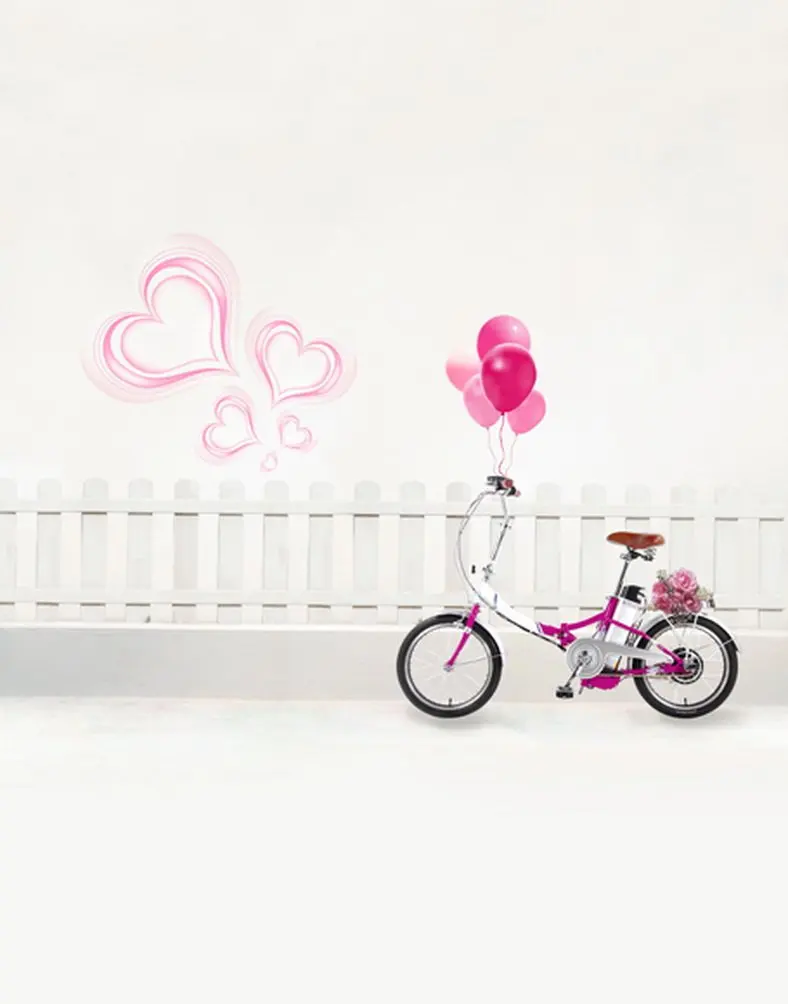 

Pink Love Heart Balloon Photography Backdrops Photo Props Studio Background 5x7ft
