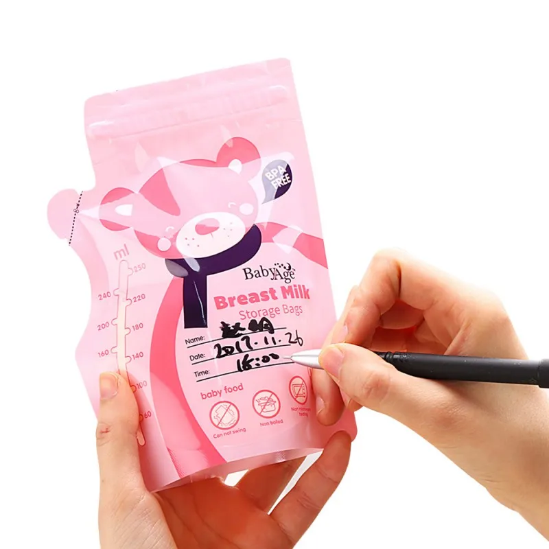 Детские пакеты для хранения жидких продуктов 30 цветов 250 мл|Контейнер детского