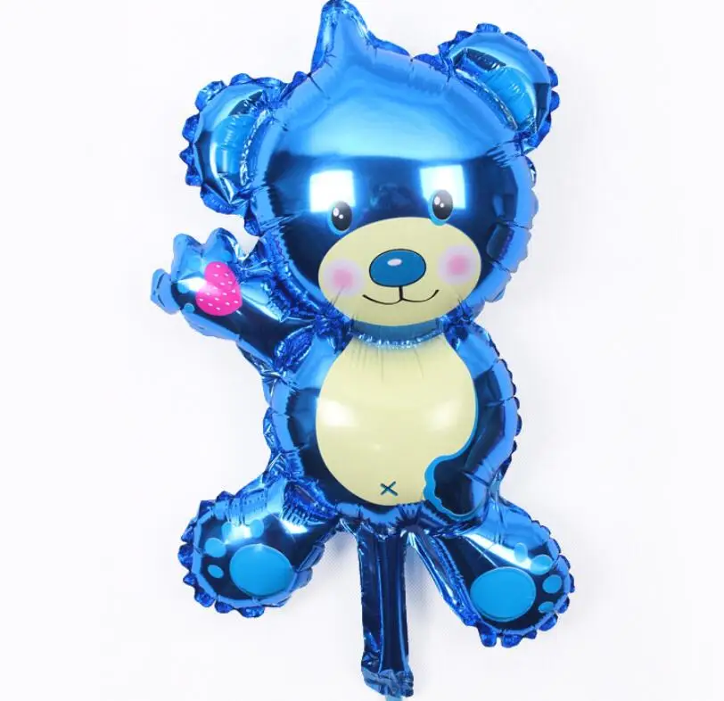 1 шт. милый мультяшный медведь воздушный шар детский душ детские украшения для