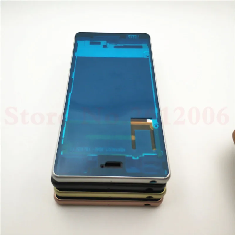 Корпус средняя рамка пластина lcd рамка Шасси с кнопкой SIM пылезащитный чехол для sony Xperia X F5121 F5122+ наклейка