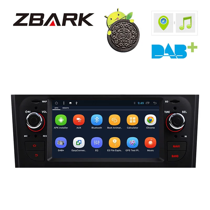 6 1 дюймов HD цифровой автомобильный стерео gps Android 8 для FIAT Grande Punto 199/310 2005 2009 Linea 323 2007