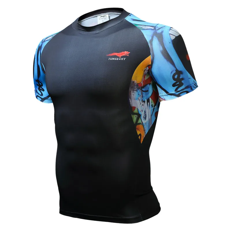 2016 велосипедные майки марка мужчины преступление сжатого футболки с коротким