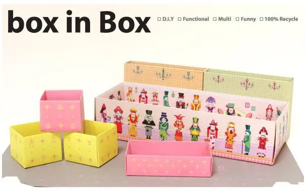 Складная коробка для хранения бумажных досок декора стола канцелярская