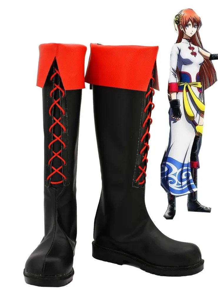 

Gintama Kagura Cosplay Shoes Boots Custom Made