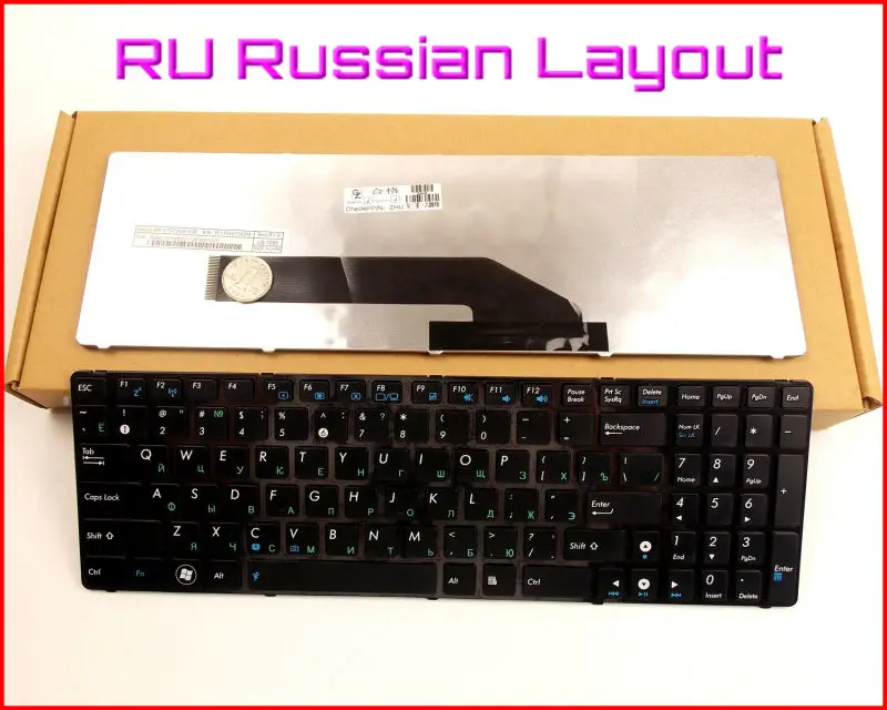 Новая клавиатура RU Русская версия для ноутбука ASUS K50 K50I K50C K50AB K50AD K50AF K50IN K50IJ P50