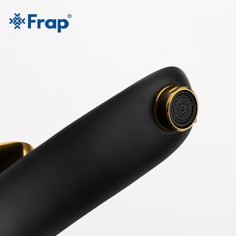 Новые Латунные смесители для раковины FRAP черный золотой смеситель ванной