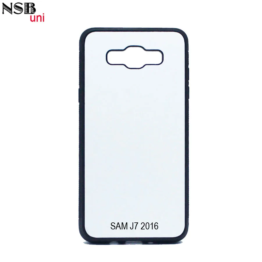Для Samsung J7 2016 пустые 2D Резиновые Силиконовые ТПУ + ПК Чехлы личная DIY