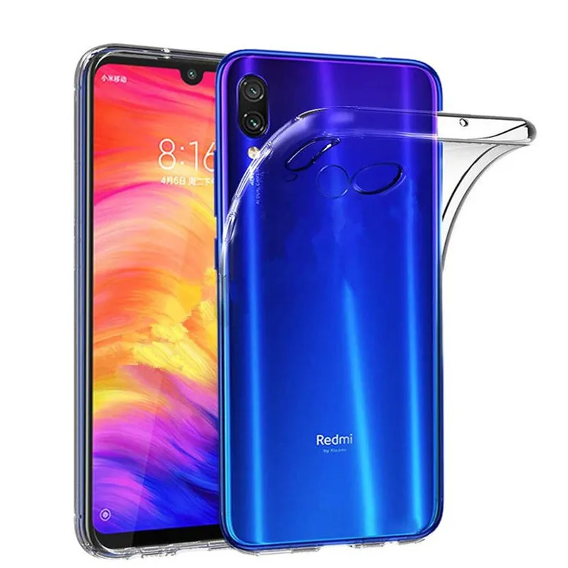 Мягкий прозрачный силиконовый чехол для Xiaomi Redmi Note 7/7 Pro TPU Handytasche защитный