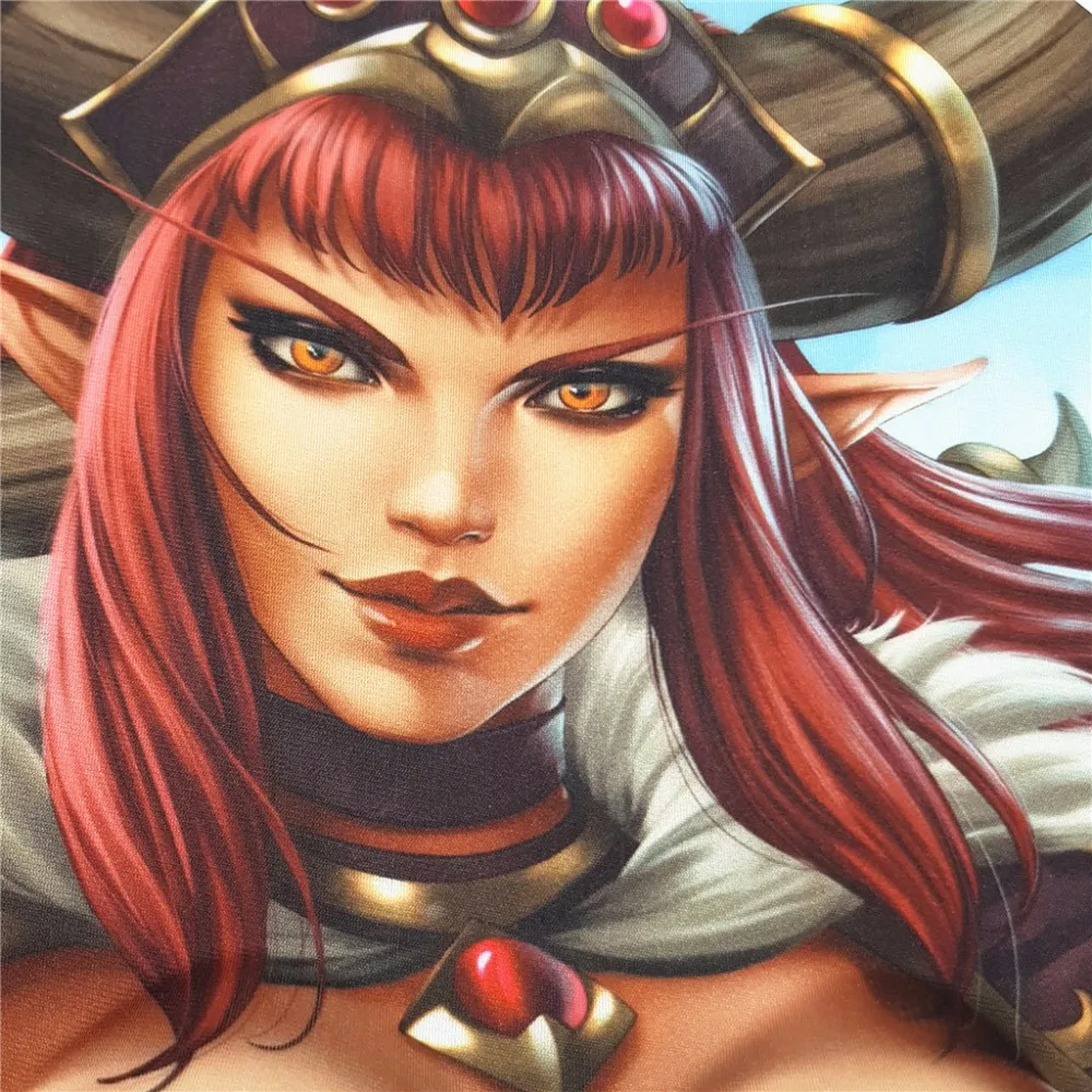 WOW Alexstrasza 3D Oppai игровой коврик для мыши с мягкой гелевой подставкой для запястья