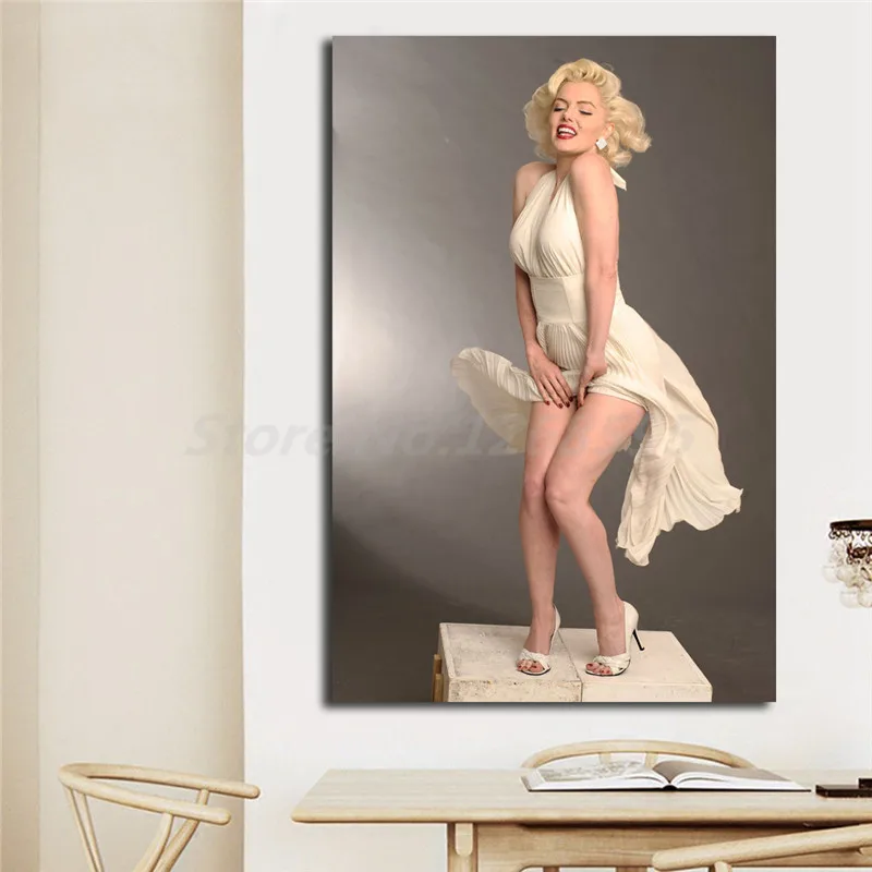 Marilyns Monroes Wallpaper Wall Art Poster And Print Canvas Painting Decorative Picture Modern For Living Room Bath Home Decor | Дом и сад
