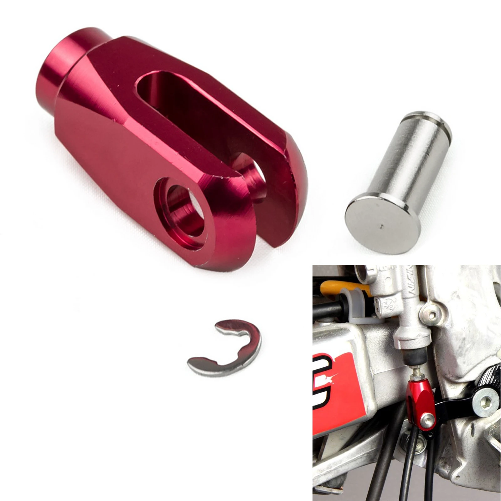 

Motorcycle Aluminum Rear Brake Clevis Rod Joint For Honda CR CRF 125R 150R 250R 450R 250X 450X Replaces 46504-KZ4-J41