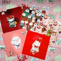 new year festive red envelope cloth cotton sail hand dyed cloth decorative painting 1515cm