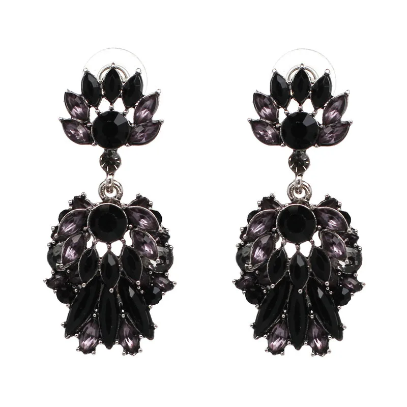 Nihaojewelry Винтаж акриловый цветок кулон Серьги многоцветные для женщины Обувь