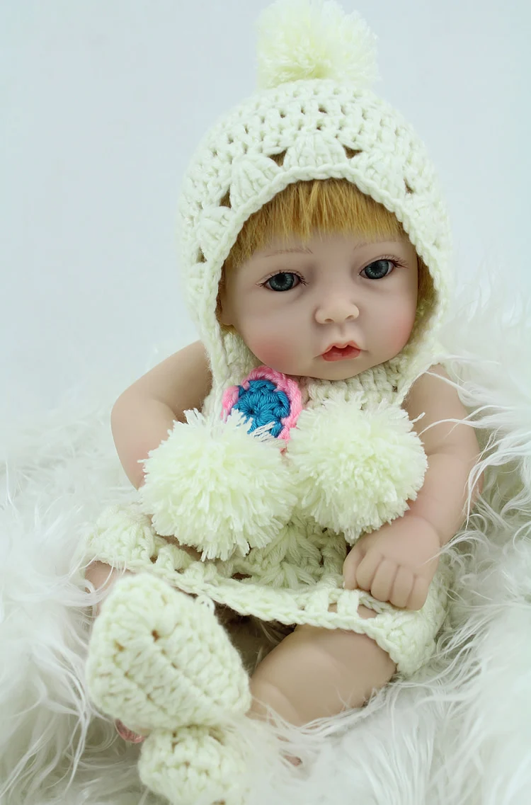 Силиконовая Реалистичная кукла Bonecas 28 см магнитная пустышка Bebe BJD Reborn для девочки