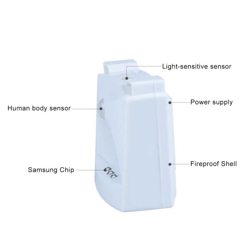 Движения PIR сенсор светодиодный ночник зондирования Белый Лампа для Туалет
