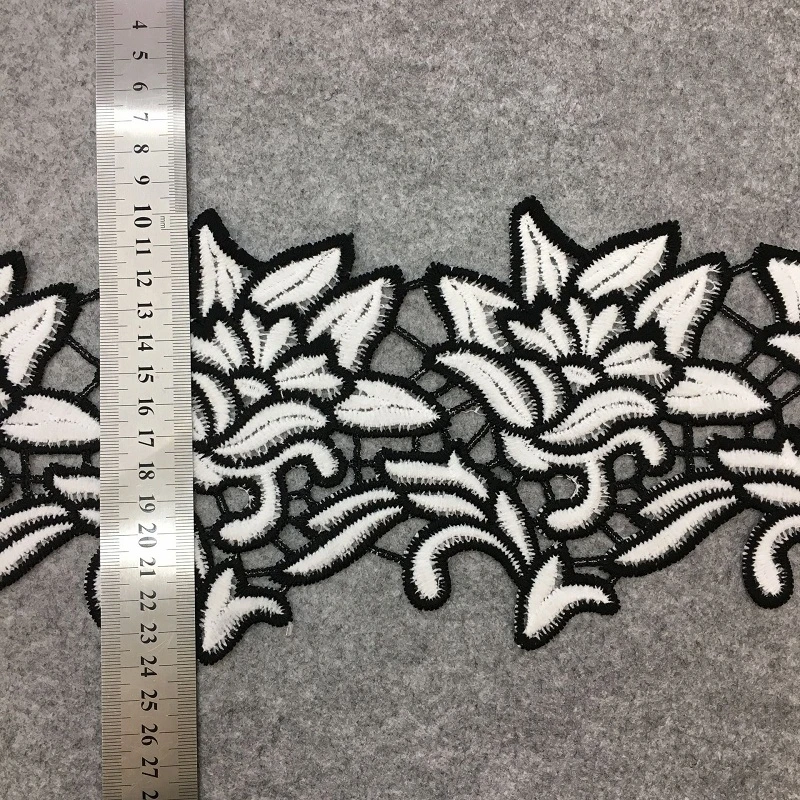 

1 Yard 2color Embroidered Lace Edge Trim Ribbon Applique DIY Sewing Craft Crochet Fabric Edging Trimmings Vintage Wedding Dress