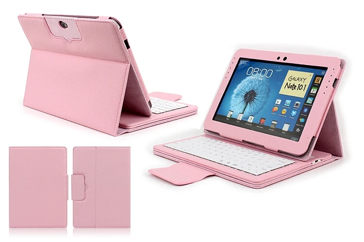 Съемный беспроводной Чехол подставка из искусственной кожи с Bluetooth для