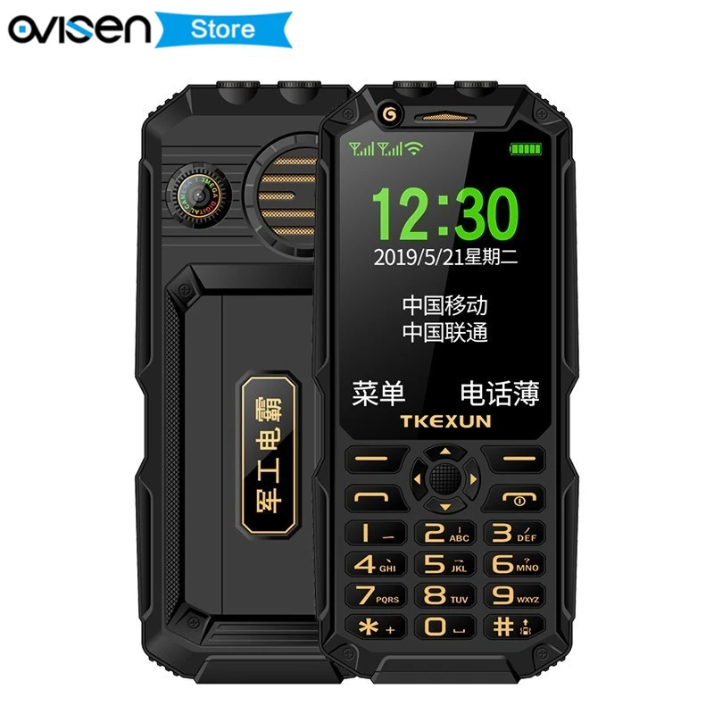FSMART TKEXUN Q8A прочный внешний аккумулятор мобильный телефон 3 0 дюймов Фонарик Bluetooth