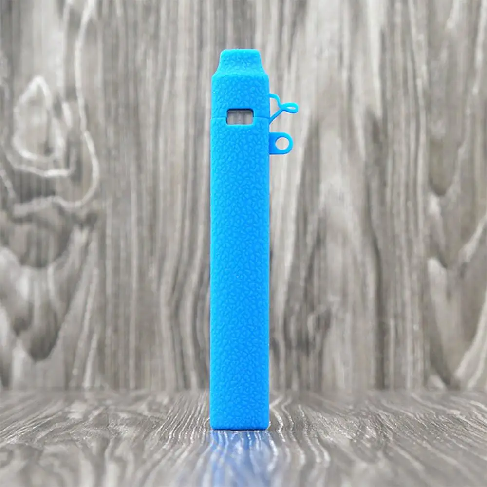 Blue Чехол с текстурой кожи для NanoSTIX vape, набор устройств, силиконовый чехол, гелевый Чехол, Nano STIX, NanoNIC Pod - Цвет: Blue