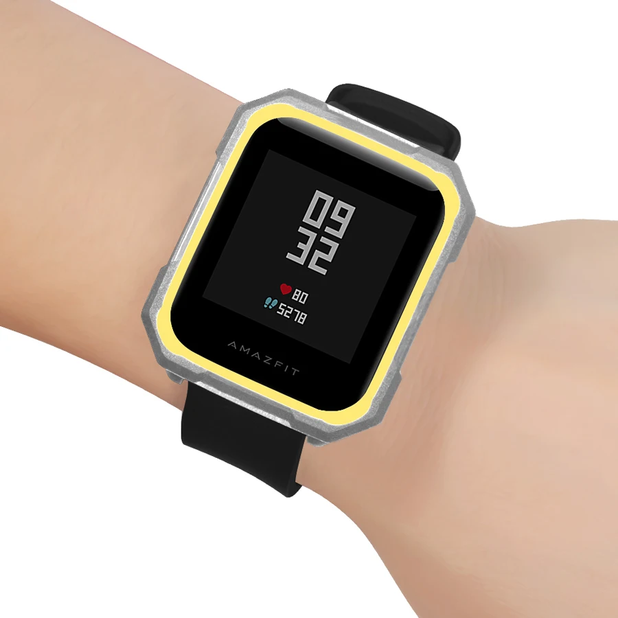 Защитный чехол для Xiaomi Huami Amazfit Bip Youth Watch Full TPU Shell красочный чехол Аксессуары для Amazfit Bip Youth Watch