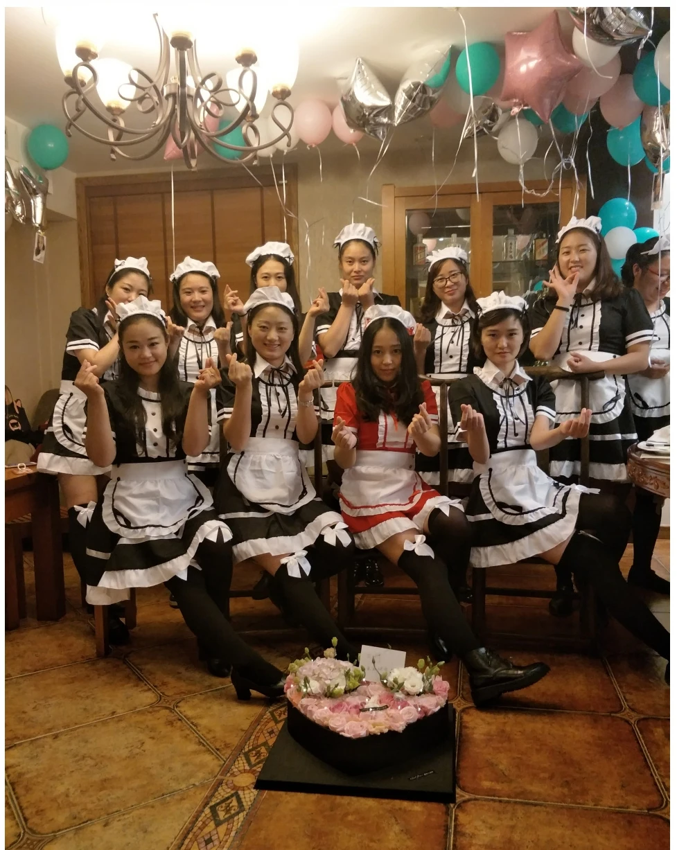 Японское аниме, K-ON, костюмы для косплея, игра, анимация, одежда, черный, красный, фиолетовый, синий, зеленый, Униформа горничной, одежда для косплея