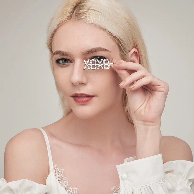 Blingbling Word заколки для волос буквы с кристаллами Самые горячие самые стильные